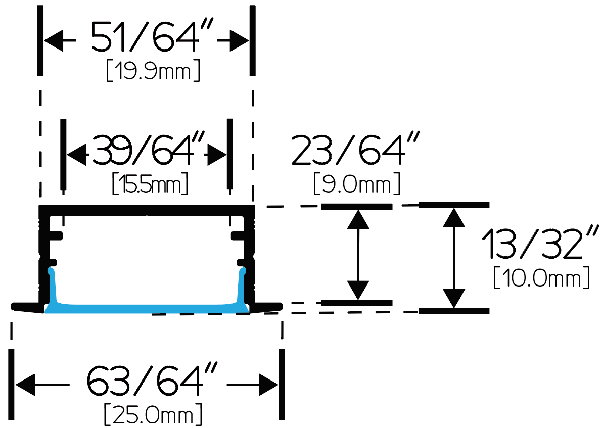 LE2510 dimension diagram