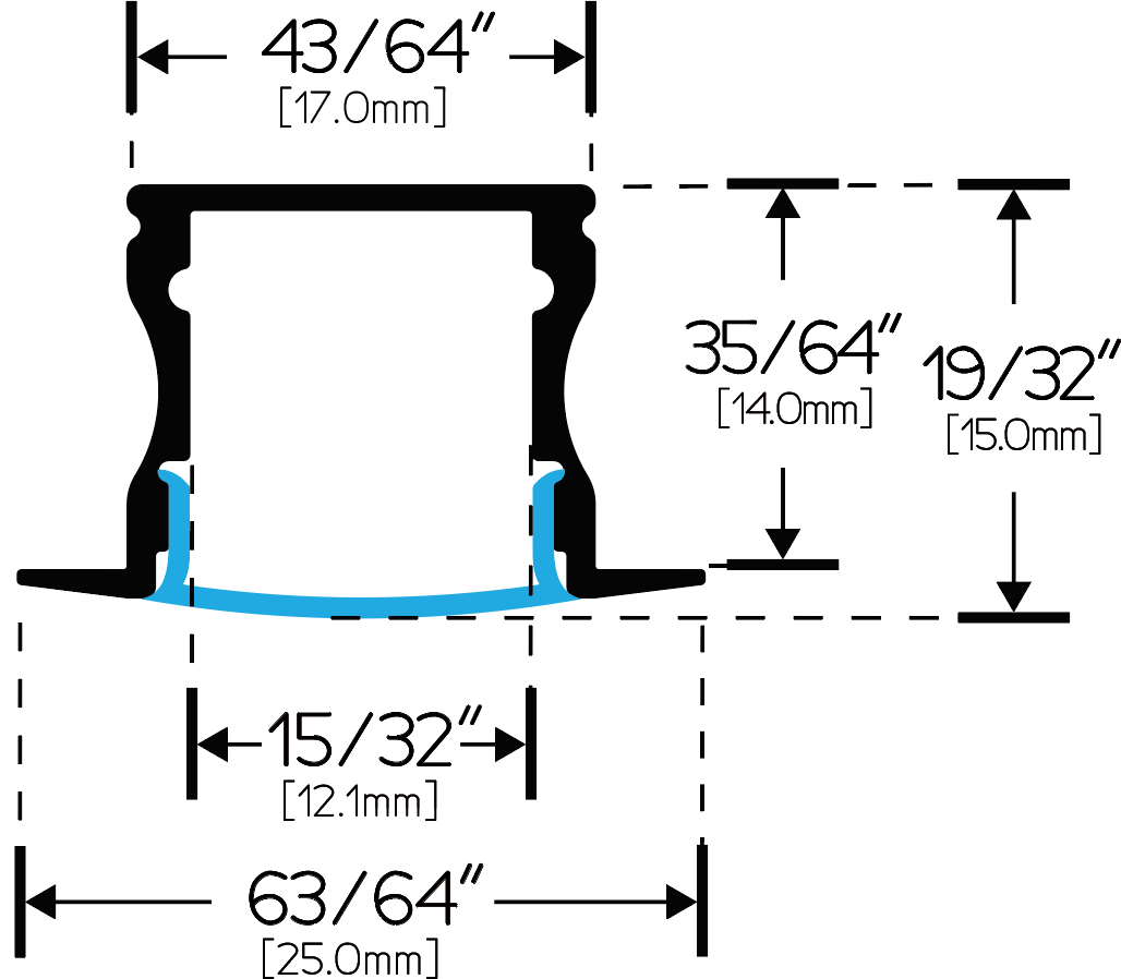 LE2515 dimension diagram
